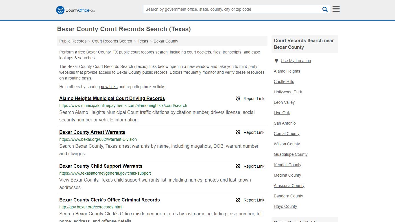 Court Records Search - Bexar County, TX (Adoptions, Criminal, Child ...